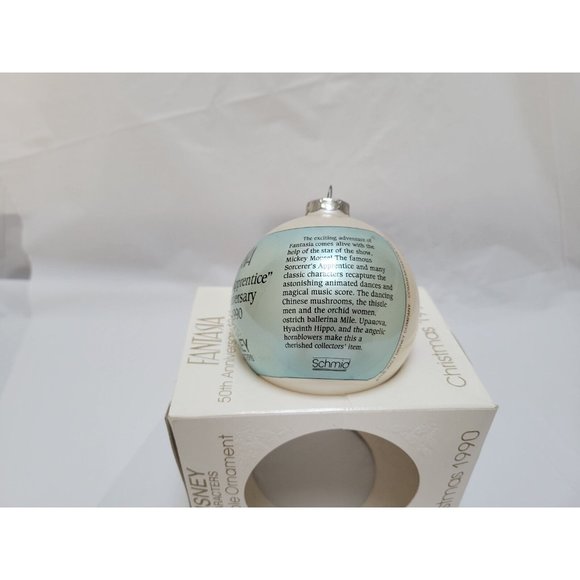 1990 Disney Fantasia 50th Anniversary Christmas Collectable Ball Ornament - Picture 4 of 12